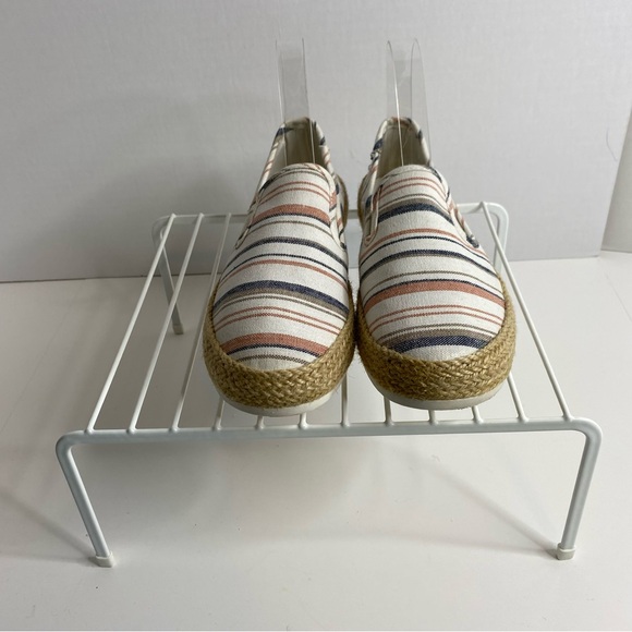 Women’s Esprit Multi Striped Trendy Espadrille Canvas Slip on Shoes Size 8 - Picture 3 of 8